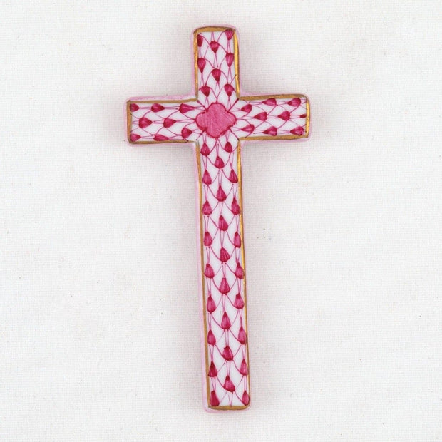 Herend Miniature Cross Figurines Herend Raspberry (Pink) 