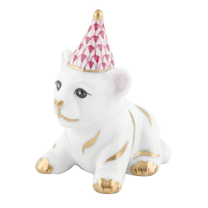 Herend Party Tiger Figurine Figurines Herend Raspberry (Pink) 