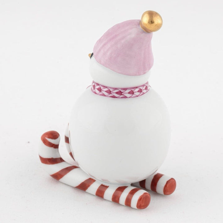 Herend Skiing Snowman Figurine Figurines Herend 