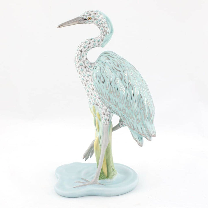 Herend Great Blue Heron Figurine Figurines Herend 