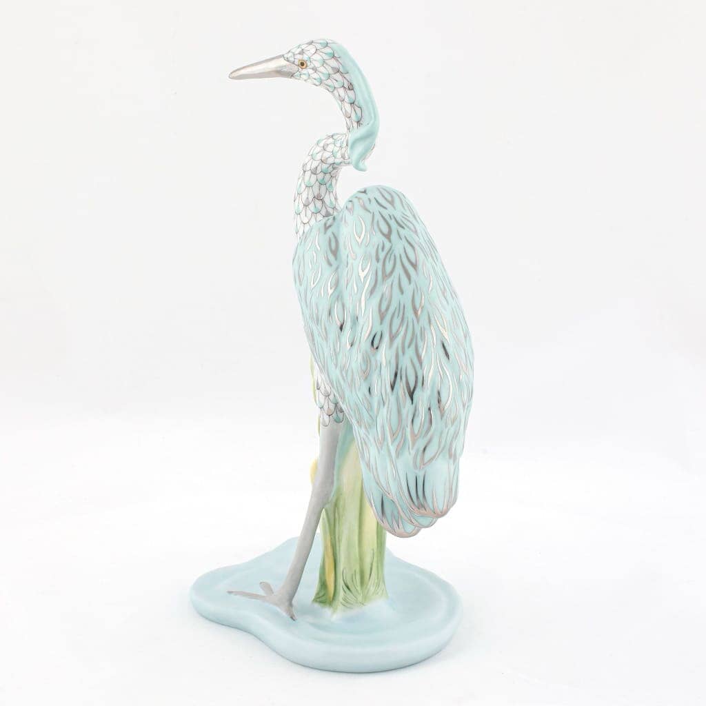Herend Great Blue Heron Figurine Figurines Herend 