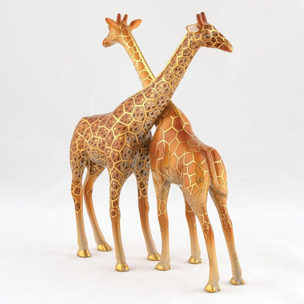 Herend Double Giraffes Figurine - Limited Edition Figurines Herend 