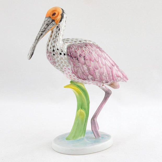 Herend Roseate Spoonbill Figurine - Limited Edition Figurines Herend 