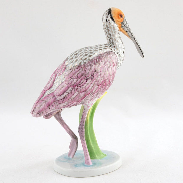 Herend Roseate Spoonbill Figurine - Limited Edition Figurines Herend 