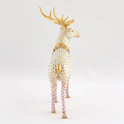Herend Stag With Flower Garland Figurine - Limited Edition Figurines Herend 