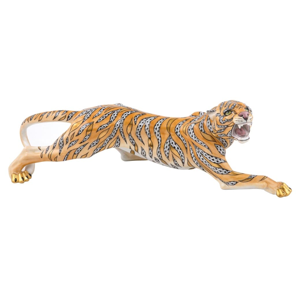Herend Tiger Figurine - Limited Edition Figurines Herend 
