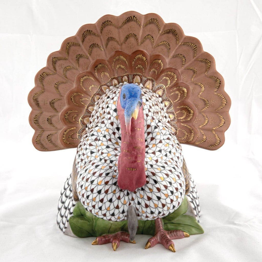 Herend Wild Turkey Figurine - Limited Edition Figurines Herend 