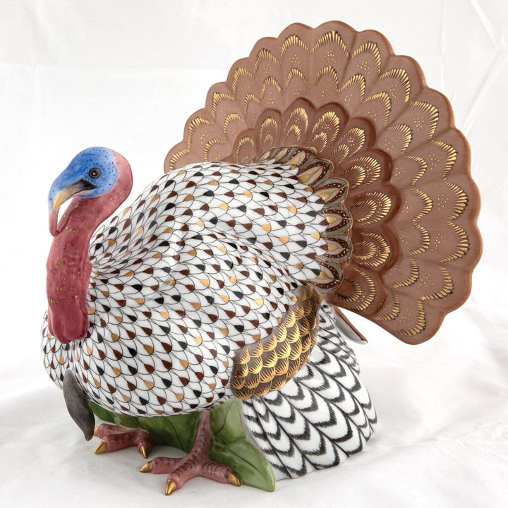 Herend Wild Turkey Figurine - Limited Edition Figurines Herend 