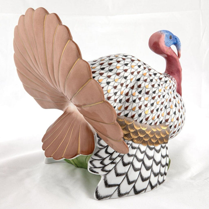 Herend Wild Turkey Figurine - Limited Edition Figurines Herend 