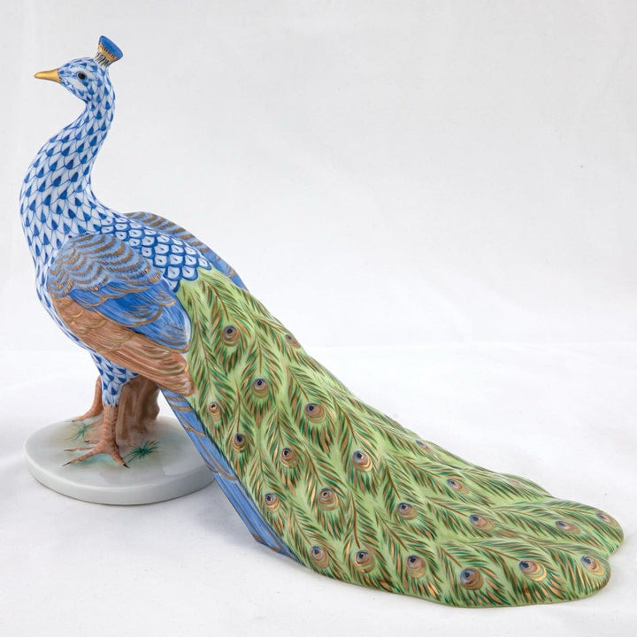 Herend Proud Peacock Figurine - Limited Edition Figurines Herend 