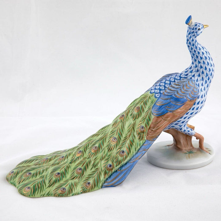 Herend Proud Peacock Figurine - Limited Edition Figurines Herend 