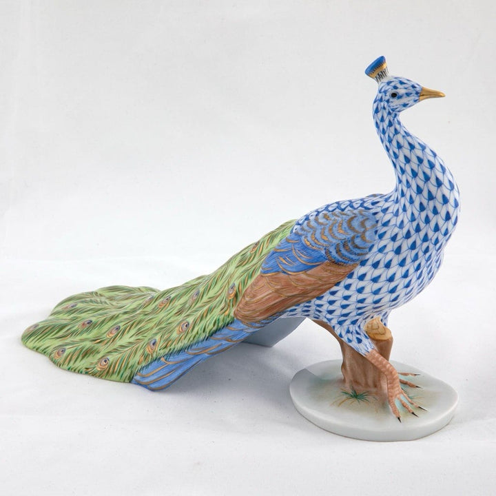 Herend Proud Peacock Figurine - Limited Edition Figurines Herend 
