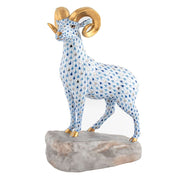 Herend Ram on Rock Figurine - Limited Edition Figurines Herend 