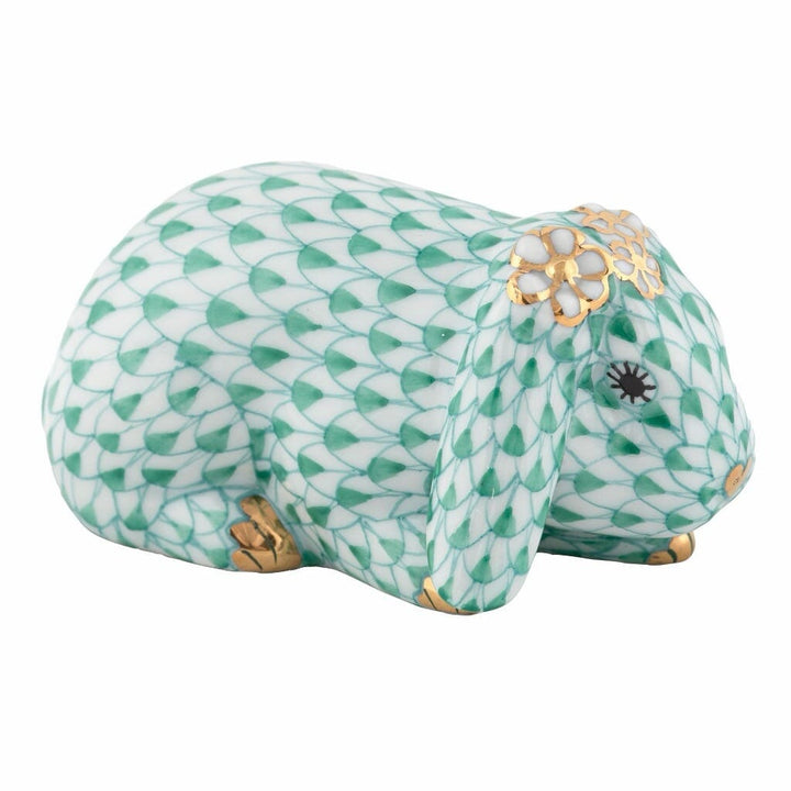 Herend Spring Bunny Figurine Figurines Herend Green 