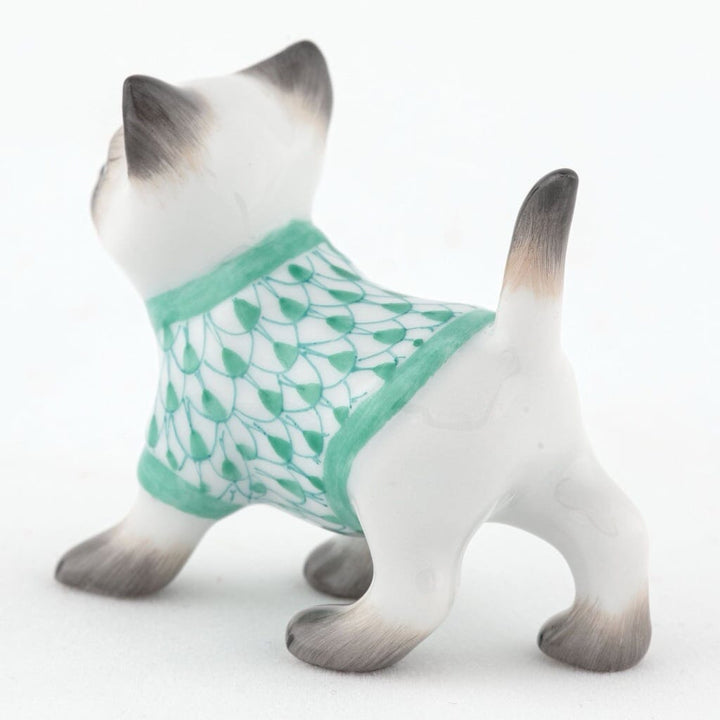 Herend Sweater Kitty Figurine Figurines Herend 