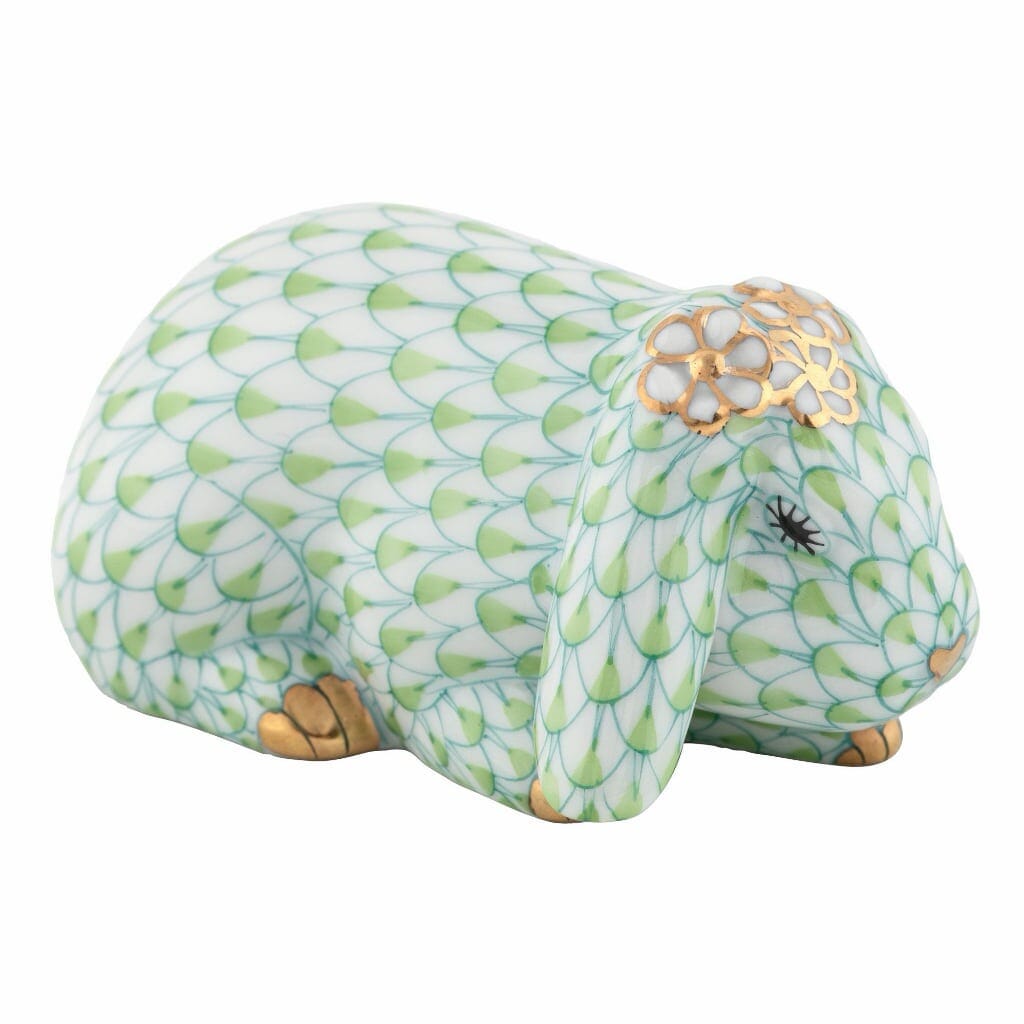 Herend Spring Bunny Figurine Figurines Herend Keylime 