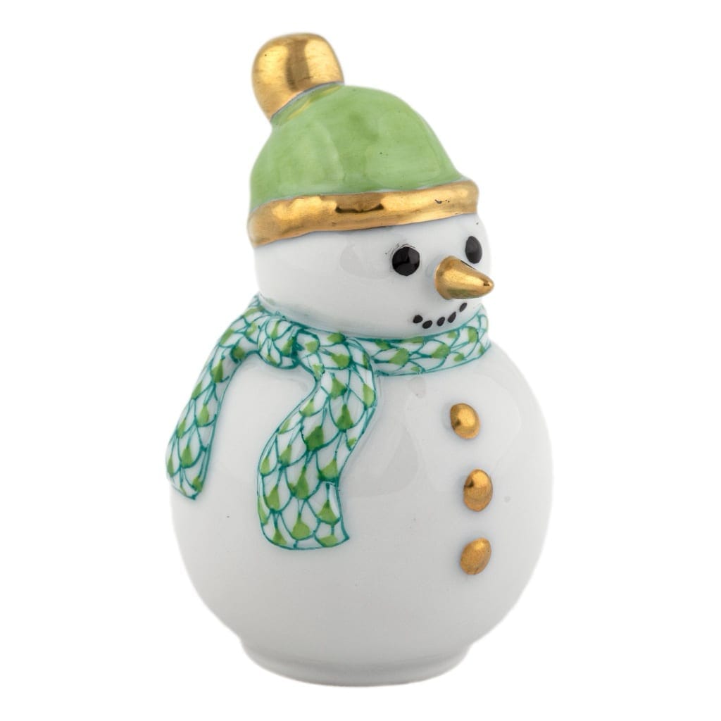 Herend Mini Snowman Figurine Figurines Herend Keylime 