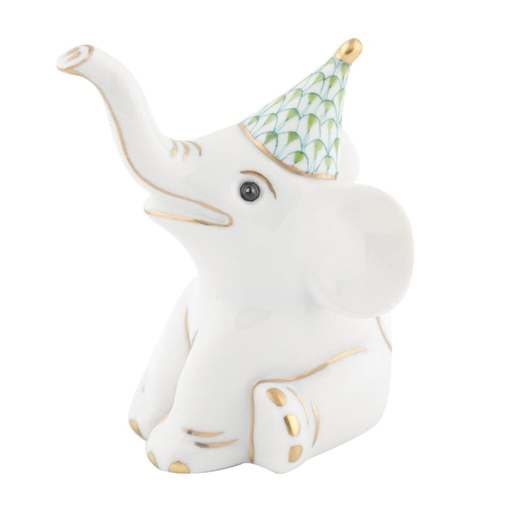 Herend Party Elephant Figurine Figurines Herend Lime Green 