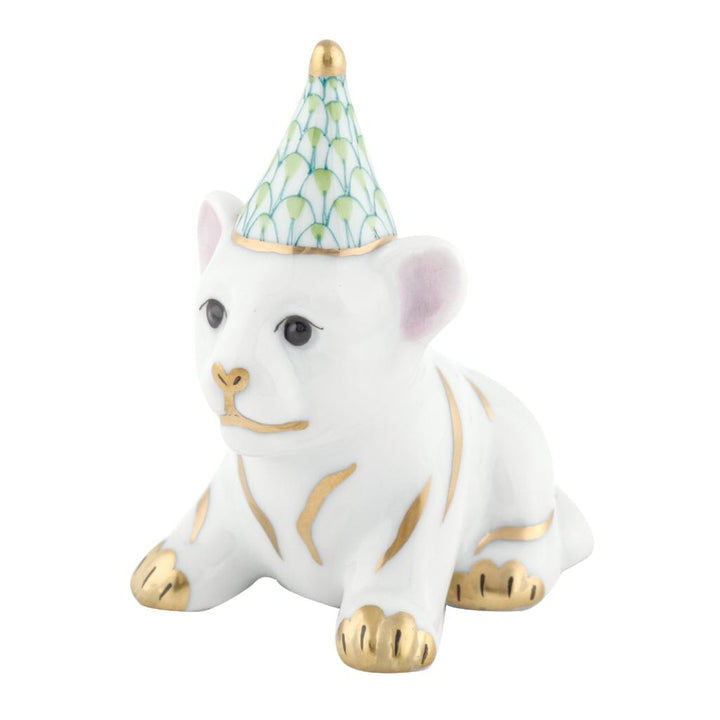 Herend Party Tiger Figurine Figurines Herend Lime Green 