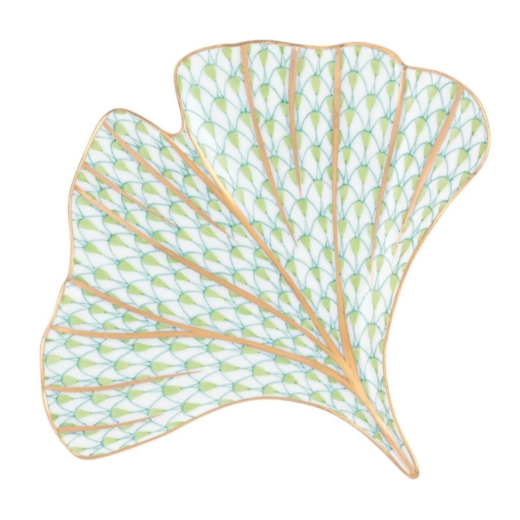 Herend Ginkgo Leaf Figurines Herend Keylime 