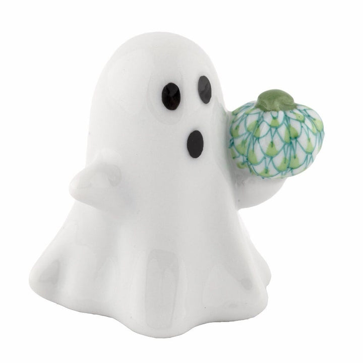 Herend Ghost With Pumpkin Figurine Figurines Herend Keylime 