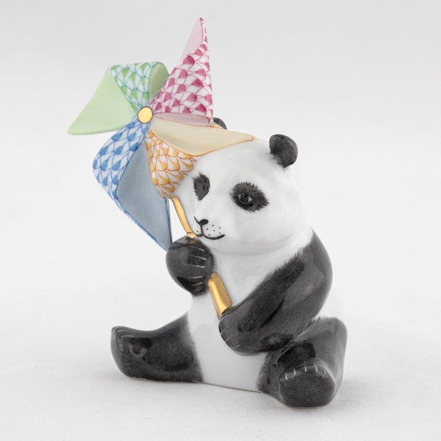 Herend Pinwheel Panda Figurine Figurines Herend 