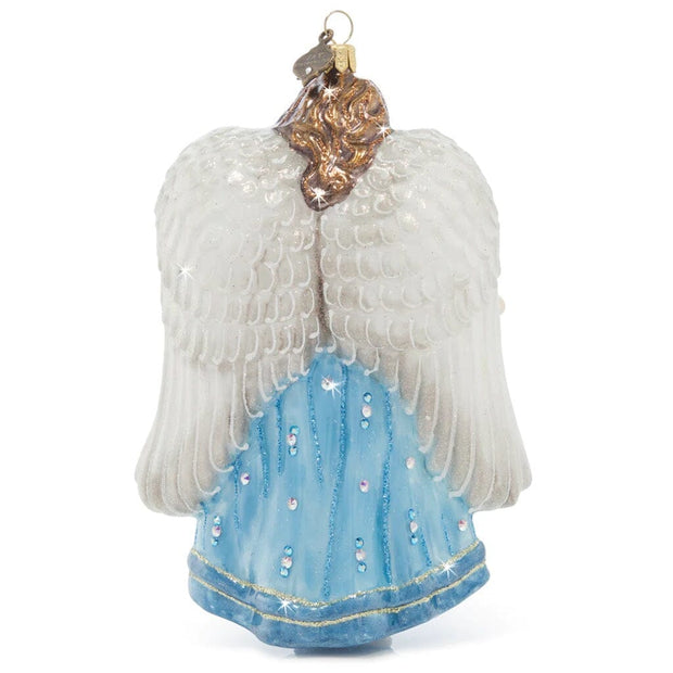 Jay Strongwater 2023 Angel Glass Ornament Christmas Ornaments Jay Strongwater 