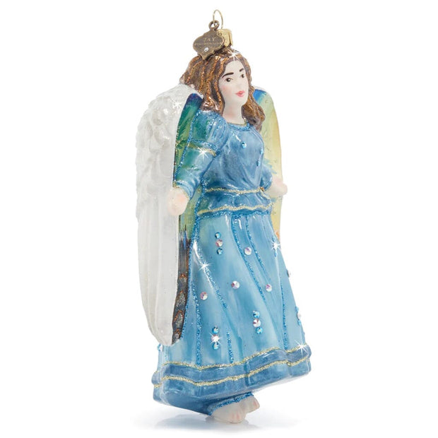 Jay Strongwater 2023 Angel Glass Ornament Christmas Ornaments Jay Strongwater 