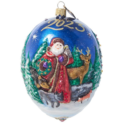 Jay Strongwater 2023 Christmas Egg Ornament Christmas Ornaments Jay Strongwater 