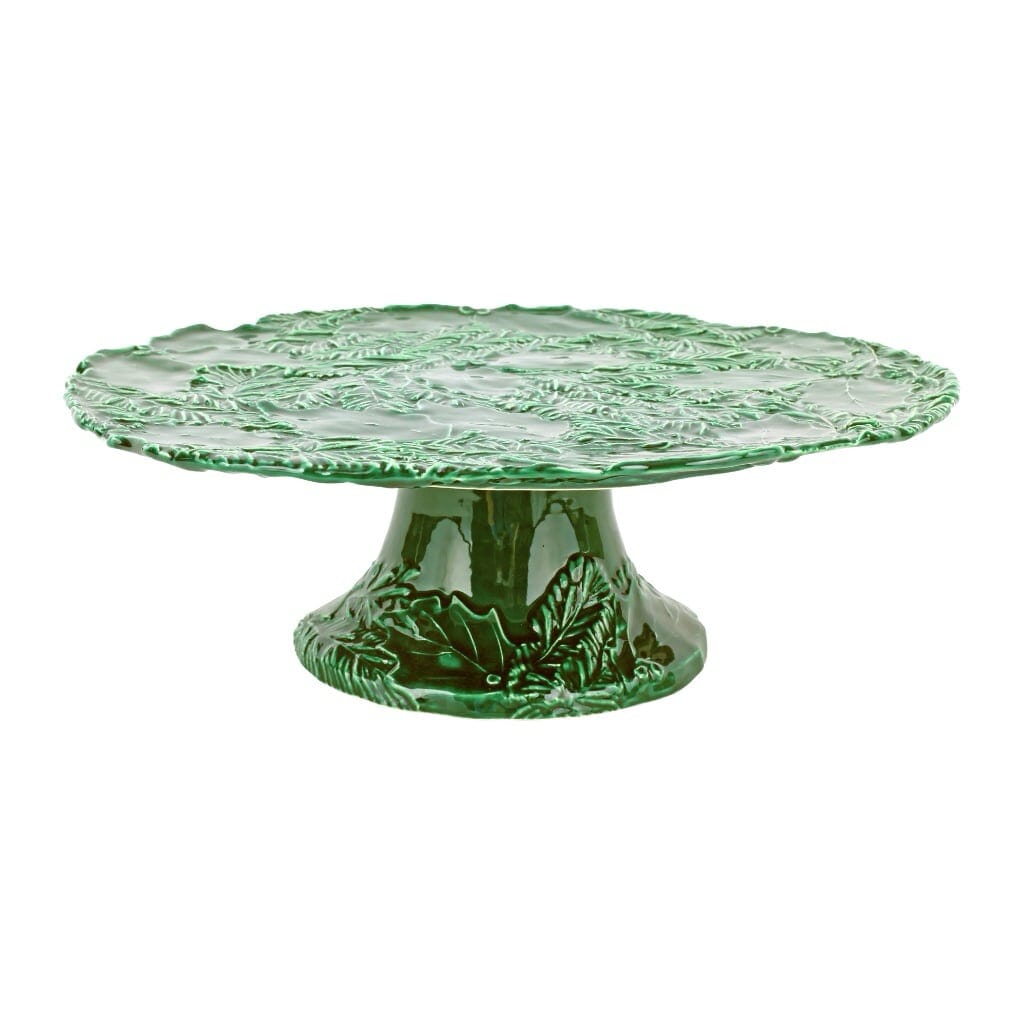 Vietri Lastra Holiday Figural Tree Cake Stand Platters Vietri 