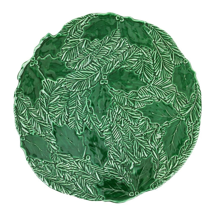 Vietri Lastra Holiday Figural Tree Cake Stand Platters Vietri 