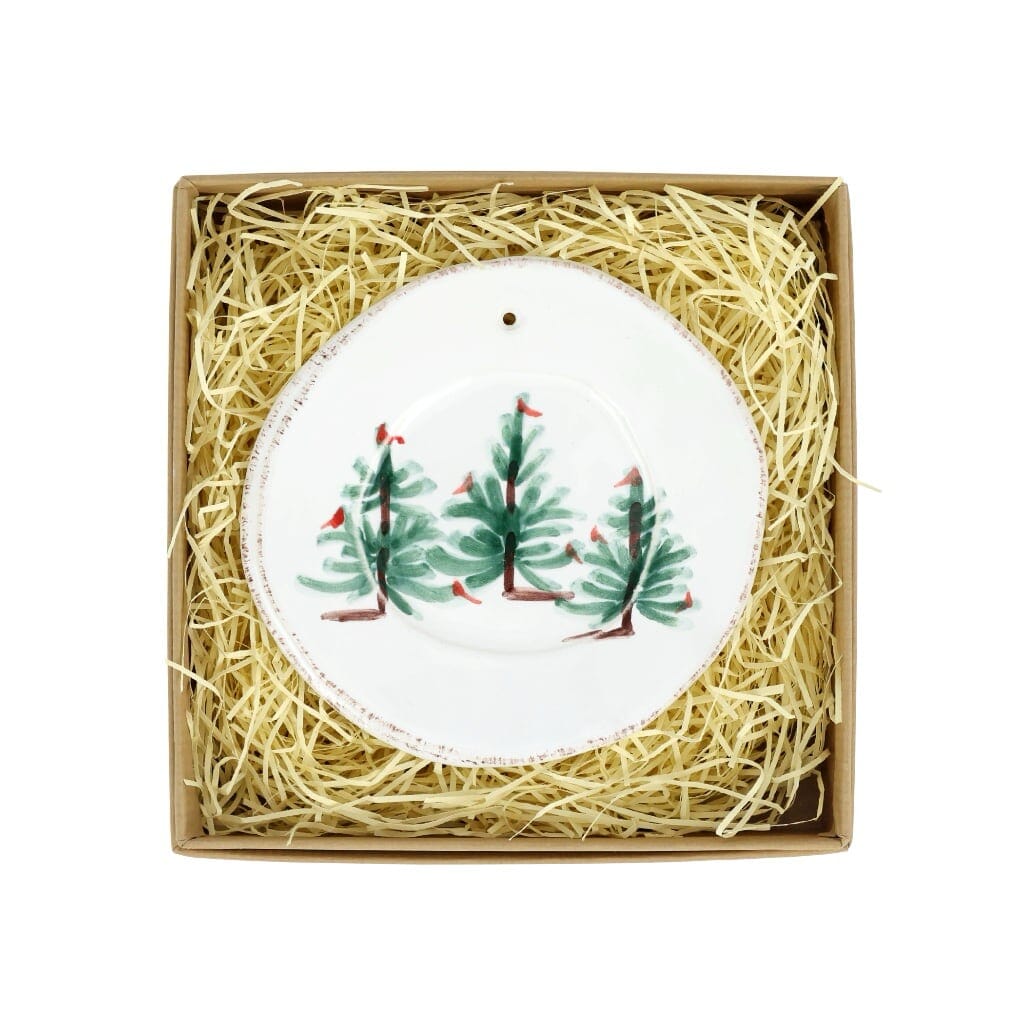 Vietri Lastra Holiday Round Ornament Christmas Ornaments Vietri 