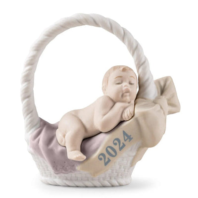 Lladro Porcelain Born in 2024 Baby Girl Figurine Figurines Lladro 