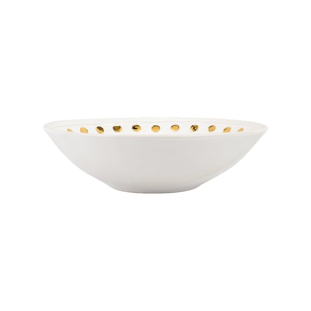 Vietri Medici Gold Medium Serving Bowl Bowls Vietri 