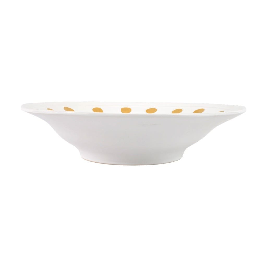 Vietri Medici Gold Large Serving Bowl Bowls Vietri 
