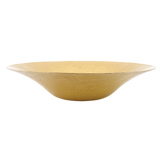 Vietri Metallic Glass Centerpiece Bowls Vietri Gold 