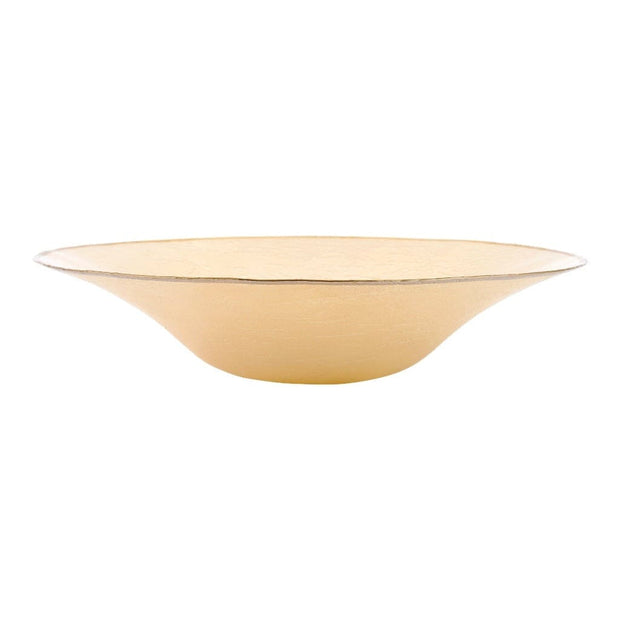 Vietri Metallic Glass Centerpiece Bowls Vietri Pearl 