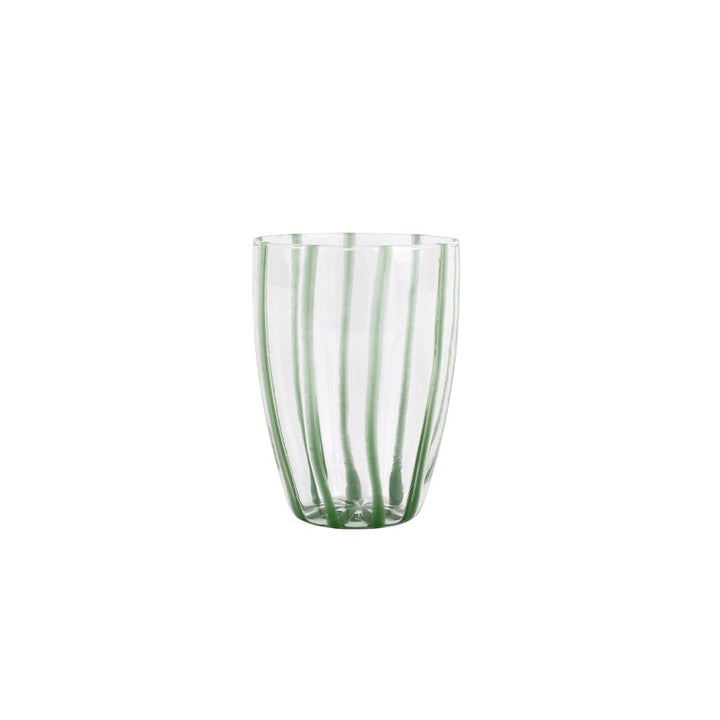 Vietri Nuovo Stripe Tall Tumbler Drinkware Vietri Green 