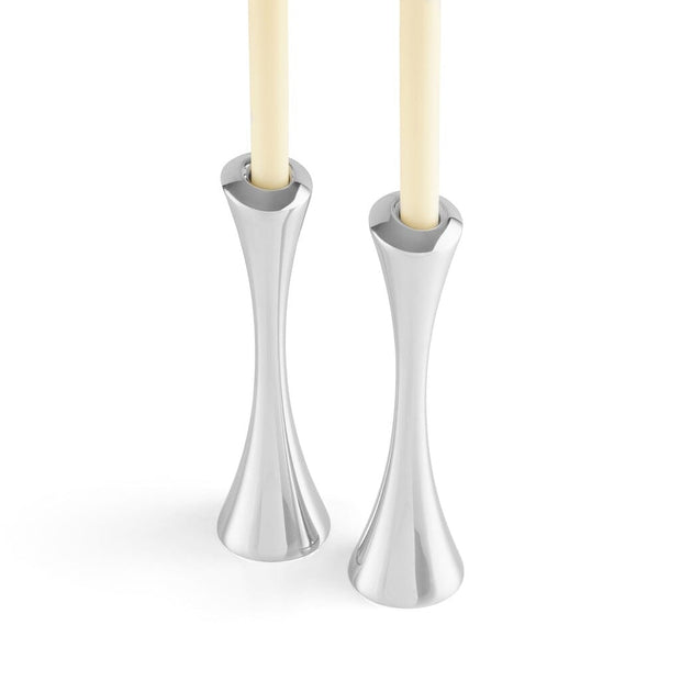 Nambe Aquila Candlesticks, (Pair) 10" H Candle Holders Nambe 