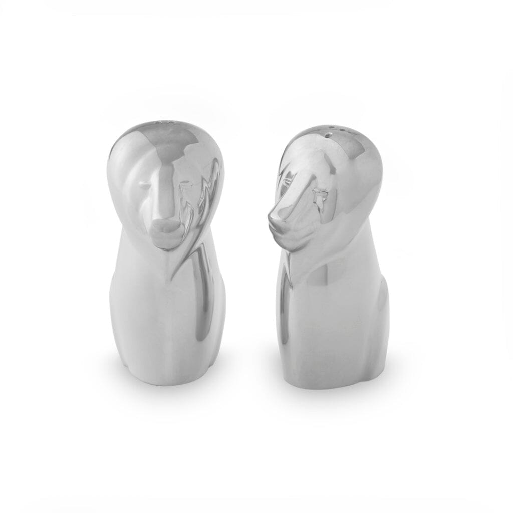 Nambe Savanna Lion Salt & Pepper Shakers Salt & Pepper Nambe 