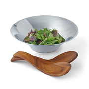 Nambe Classic Chillable Salad Bowl With Servers Salad Bowls Nambe 