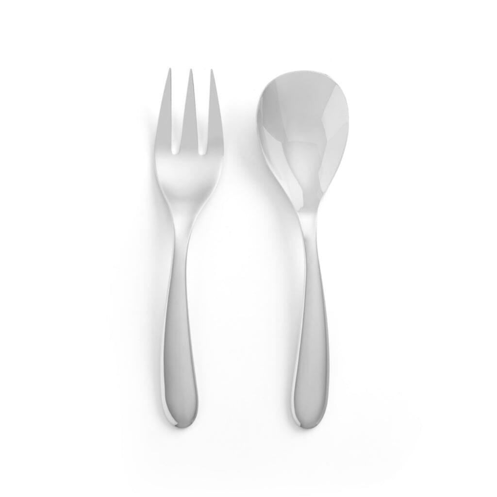 Nambe Portables Salad Serve Set (Fork & Spoon) Flatware Nambe 
