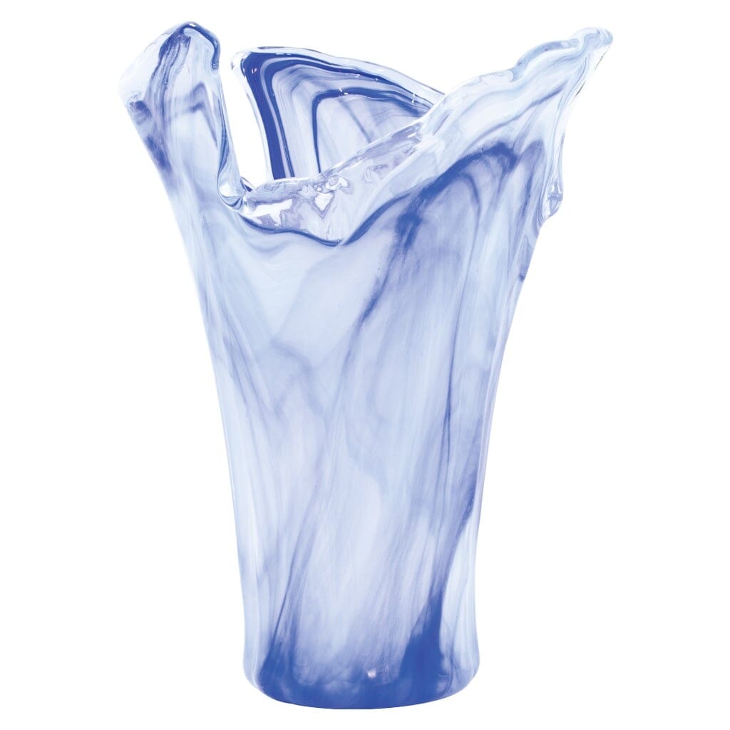 Vietri Onda Glass Cobalt Large Vase Dinnerware Vietri 