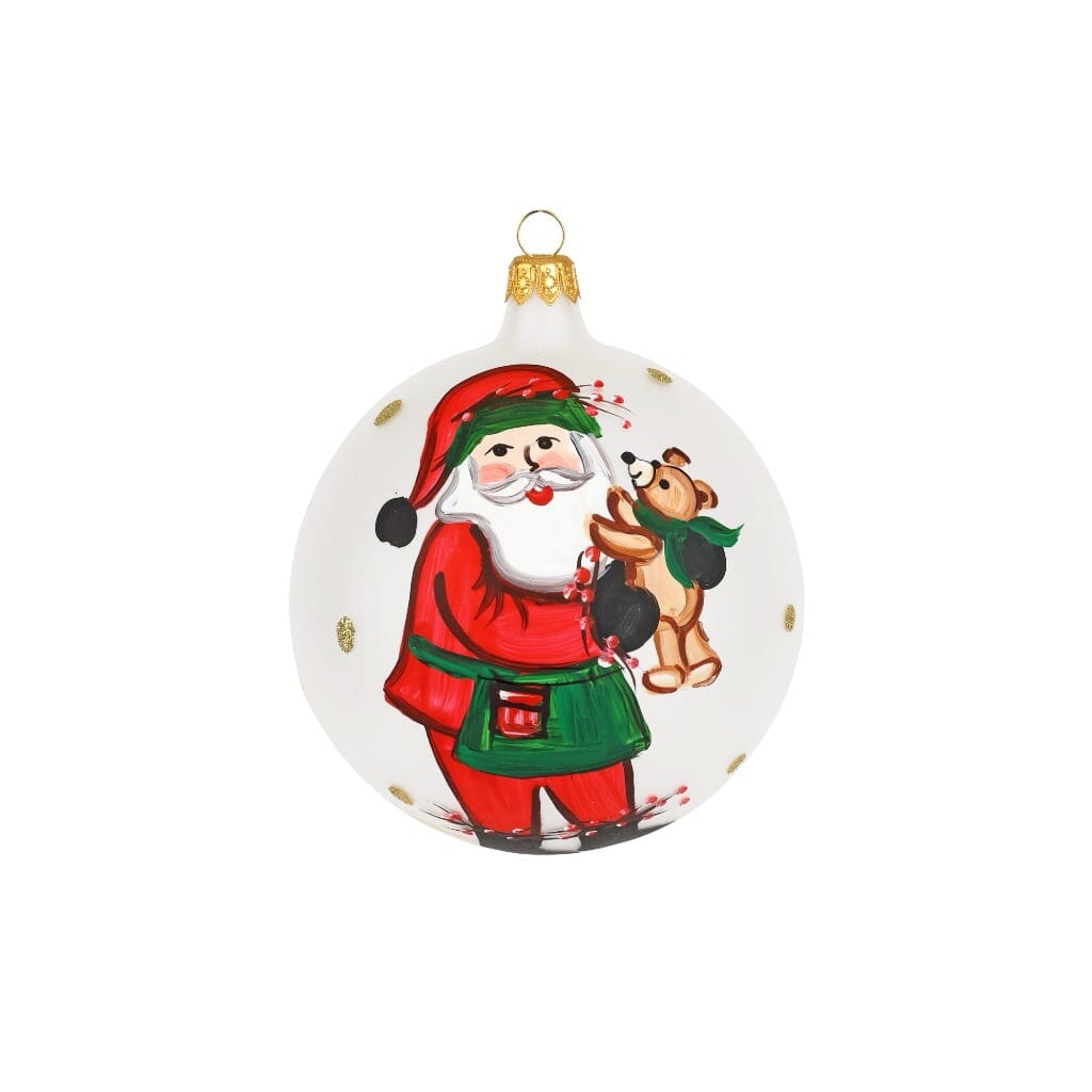 Vietri Old St. Nick Teddy Bear Ornament Christmas Ornaments Vietri 