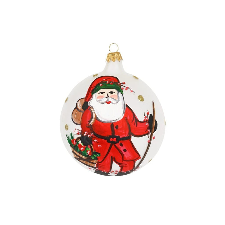 Vietri Old St. Nick Apple Basket Ornament Christmas Ornaments Vietri 