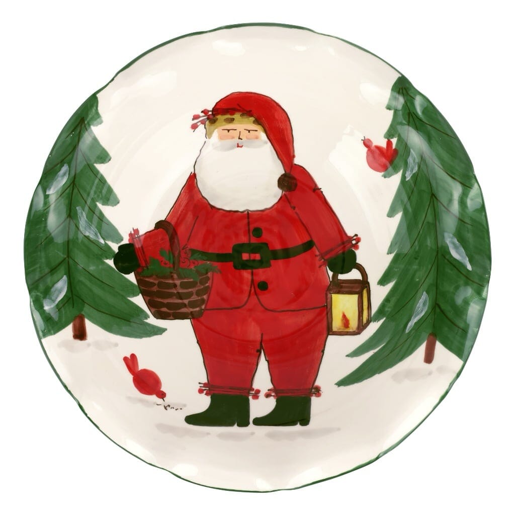 Vietri Old St. Nick Pedestal Fruit Bowl Bowls Vietri 
