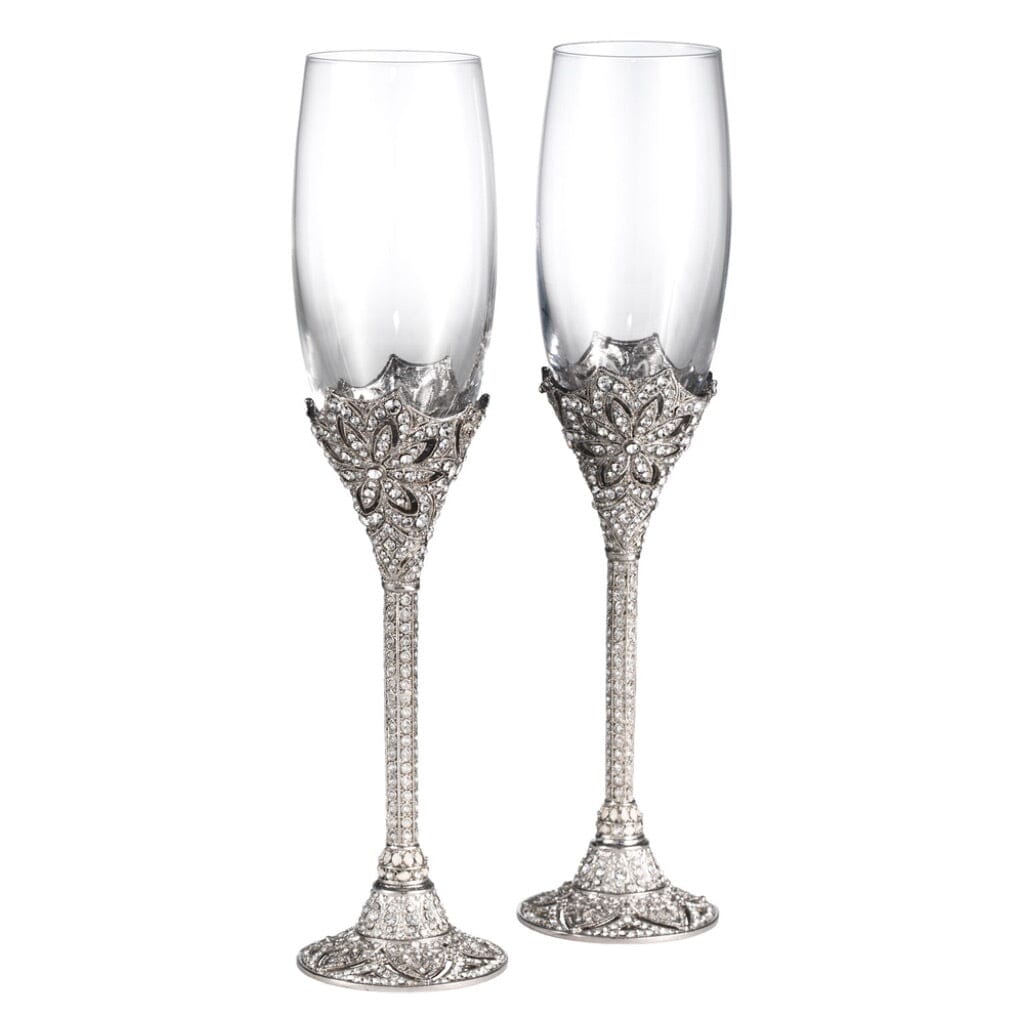 Olivia Riegel Silver Windsor Flute (Set of 2) Barware Olivia Riegel 