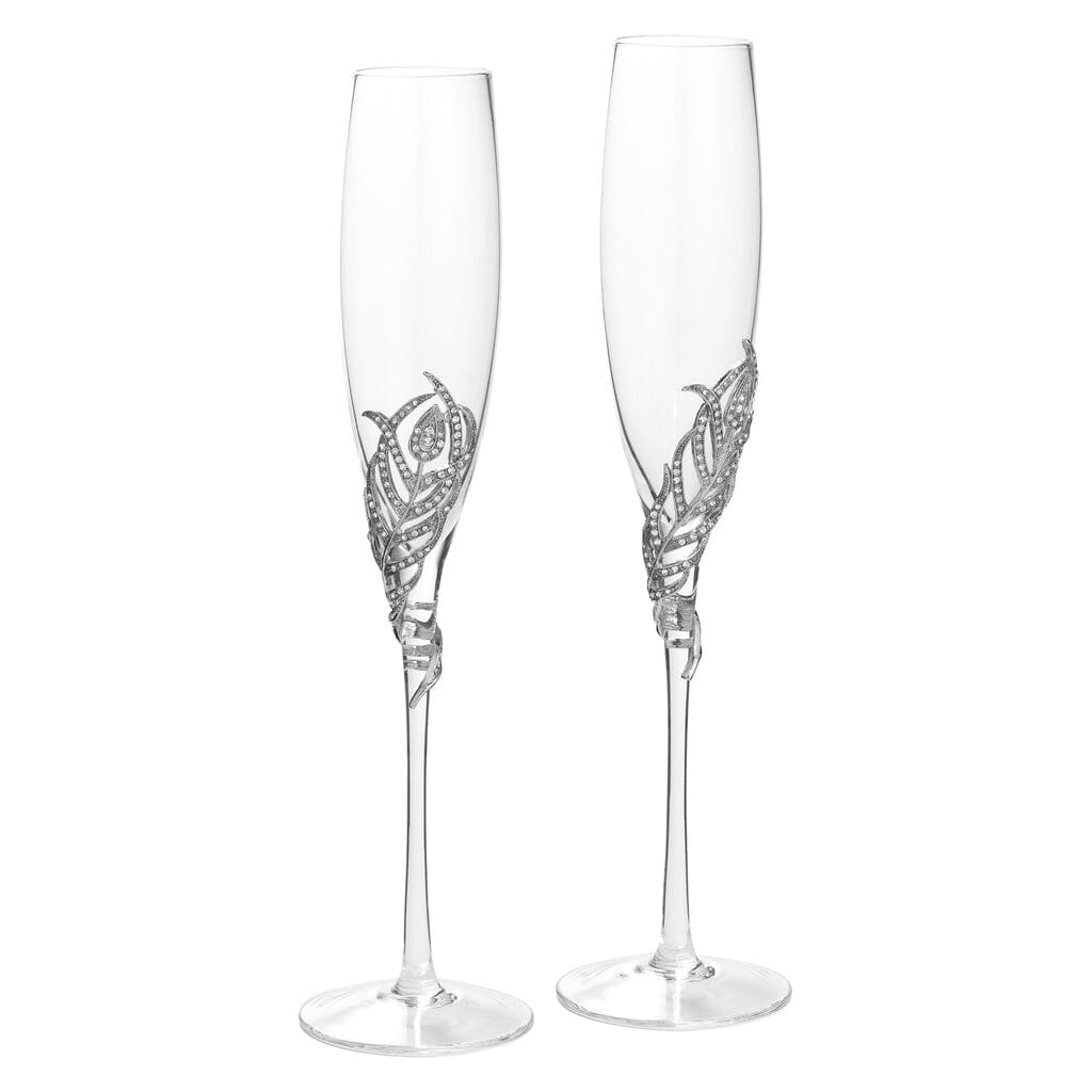 Olivia Riegel Silver Mora Flute (Set of 2) Barware Olivia Riegel 