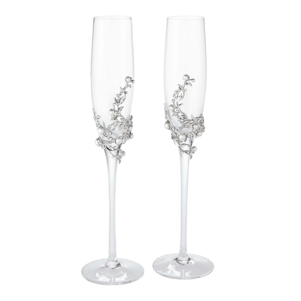 Olivia Riegel Silver Eleanor Flute (Set of 2) Barware Olivia Riegel 