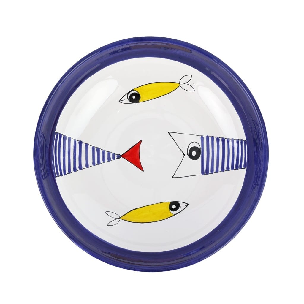 Vietri Pesce Pazzo Serving Bowl Bowls Vietri 